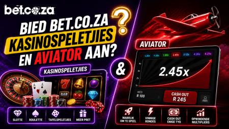 Bied Bet.co.za kasinospeletjies en Aviator aan?